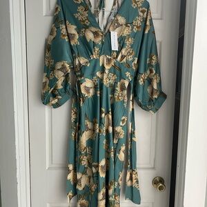 Baltic Born Joni Satin Midi Dress